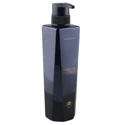 China Pressing Sprayers Eco Friendly Luxury High End Black And Red Custom Empty Square Shampoo Bottle for sale