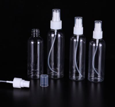 China Household Products Empty 1 Ounce 50ml 80ml 100ml 120ml 150ml Clear Plastic Spray Bottles Disinfectant Bottle for sale