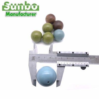 China Good quality China 35mm level wooden balls and beads with holes for sale