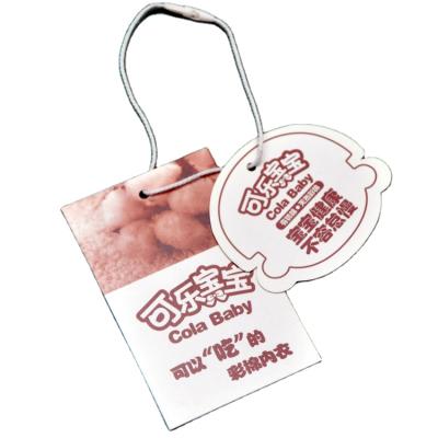 China Garment Accessories Custom Own Logo Hangtags for sale