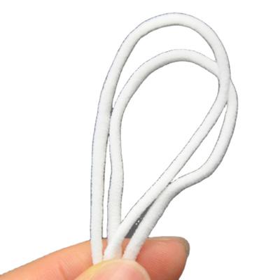 China High quality White Round Webbing Elastic Ear Loop for mask à venda