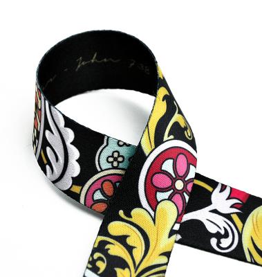 China Customized Flower Grosgrain Woven Ribbon for bags, garment, shoes , textile Te koop