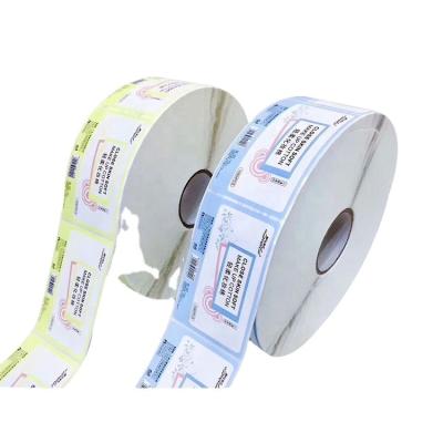 China Waterproof Printed Adhesive Sticker Label Good Price Roll for sale