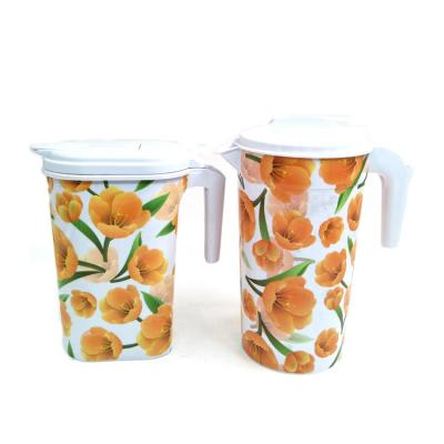 China Waterproof Plastic Film Label Flower Patterns For Pots In Mold Label For Plastic Cup for sale