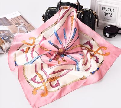 China Silk Square Twill Women Scarf Custom Printed Scarves 53x53cm Summer Square 53*53cm 100% Pure Silk 20pcs SS101 Skyline for sale