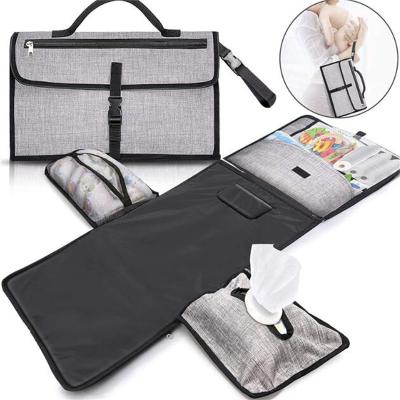 China Portable Multifunctional Water Resistant Baby Diaper Bags Changing Pad For Mom Dad Car Maker Factory for sale