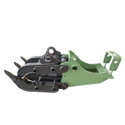 China Mechanical log factory sales excavator grapple for PC200-220 for sale