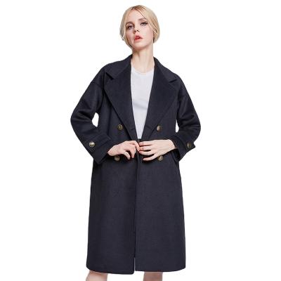 China Others Customized Wool Ladies Overcoat Women Long Trench Coat for sale