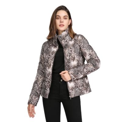 China Customized Warm Lightweight Ladies Anti-shrink Printing Plus Size Women Winter Coat Down Jacket for sale