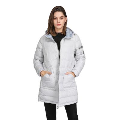 China Customized warm hooded ladies anti-shrink plus size women winter coat down jacket for sale