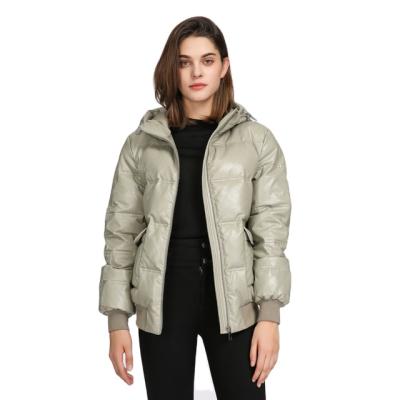 China Customized Hooded Anti Shrink Stocking Stripper Ladies Plus Size Woven Women Winter Jacket Bubble Coat Full Support Polyester Casual OEM Service 200 for sale