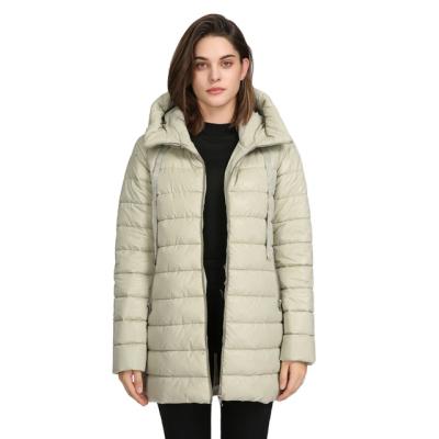 China Customized Hooded Ladies Anti Shrink Tape Down Plus Size Women Winter Jacket Bubble Coat for sale