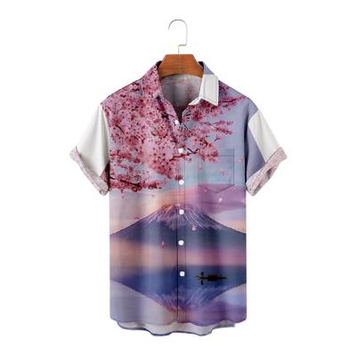 China Anti-pilling Digital printed custom 3D shirts men's and women's summer smoke fashion casual shirt factory short sleeve wholesale for sale