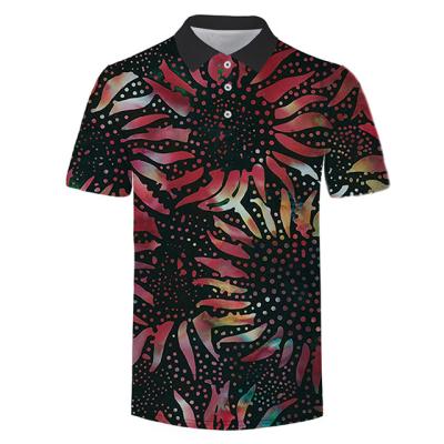 China Custom wholesale fashion men's and women's 3D polo shirts factory pattern digital printing short sleeve casual party wear for sale