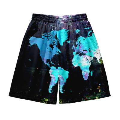 China Anti-wrinkle hawaiian beach pants mens and womens shorts factory fashion trend summer 3D digital printed custom casual shorts for sale