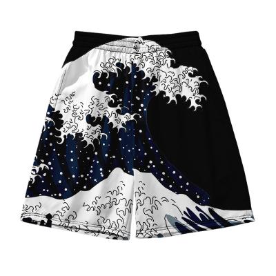 China Anti-wrinkle hawaiian beach pants mens and womens 3D shorts factory fashion digital printed custom wholesale casual trend breathable for sale