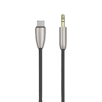 China Car Aluminum Braided Type-C to Earphone Jack Audio Aux Splitter Cable 3.5mm for AUX Speaker. car for sale