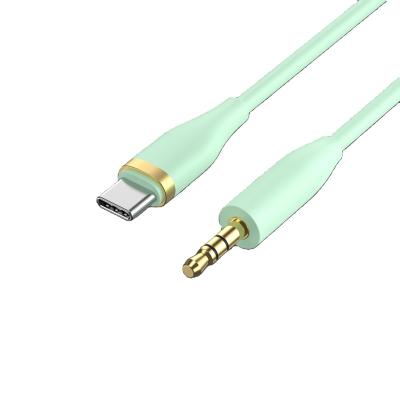 China Mobile Phone Earphone Car Digital DAC Chip Type-C to 3.5mm Audio Cable for Car Stereo AUX Adapter. android phone for sale