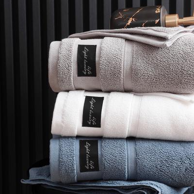 China 100%cotton Bath Towel Thick And Absorbent Heavy Pure Cotton Bath Towel, Five Star Hotel Bath Towel, Simple Color Bath Towel for sale