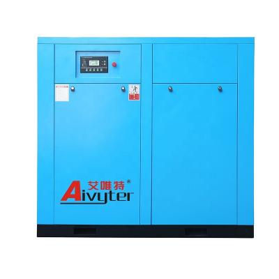 China 120hp 90kw lubricated two stage energy saving screw air compressor for printing machine for sale