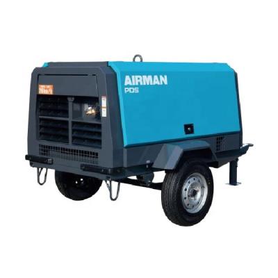 China Lubricated After AIR Cooler Portable Screw Air Compressor For Construction for sale