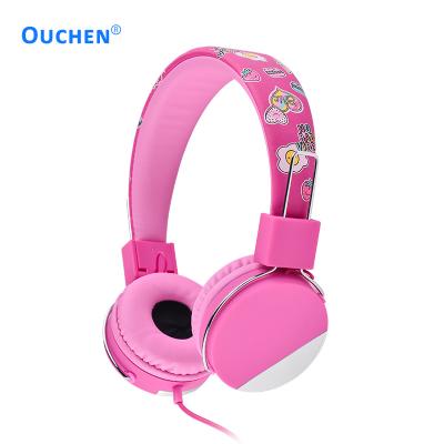 China Hot Selling Headband Wire Colorful Comfortable Earphone Adjustable Headset With MIC For Computer for sale