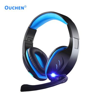 China Newest Models LED Headband Gaming Headset Wire Earphone Light Price Voucher Colorful Design with Microphone and Volume Controls for sale