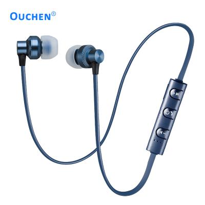 China In-ear Metal 5.0 Wireless Stereo Earphone With Microphone And Volume Controls Sweatproof Noise Cancel Earphone for sale