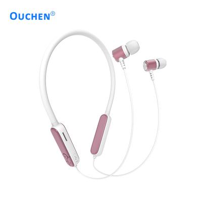 China High Quality In-ear Radio 5.0 Neckband Band TF Cards Earphone With Volume Controls For Sport for sale