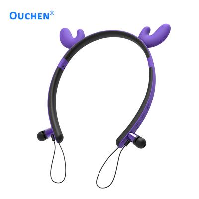 China Newest Hot Selling BT Earphone Fashion 5.0 Colorful Wireless Magnetic Headband Design With Microphone And Volume Controls for sale