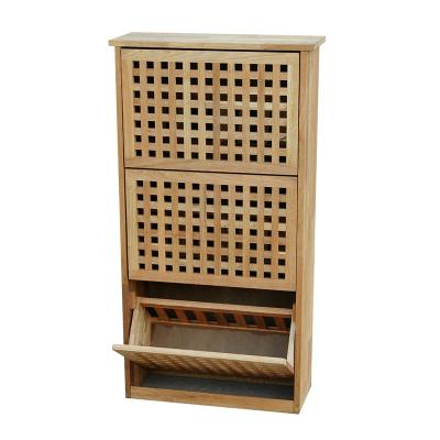 China Solid Oiled Wood Walnut Storage Shoe Cabinet Sale Slim Cabinet Large Expandable Warm Endurable 3 Drawer Small for sale