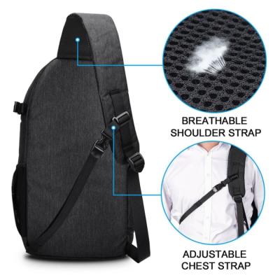 China Waterproof Men's One Shoulder Backpack Multifunctional Open Single Shoulder Cover Photography Backpack for sale