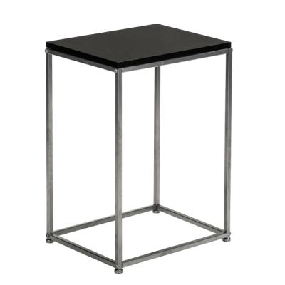 China Foldable Wrought Iron Base Countertop MDF Warehouse US Single Layer Snack Table for sale