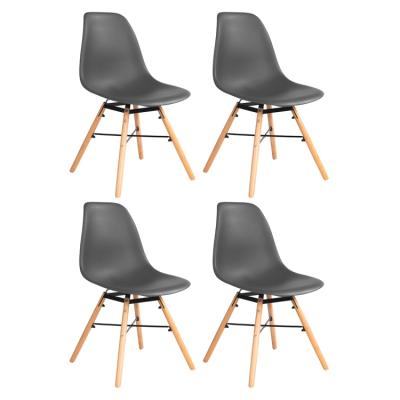 China Other EU Warehouse 4 PCS Retro Wooden Soild Dining Chair Free Shipping for sale