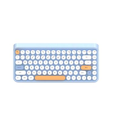 China Wireless Recommend Sk-621bt Retro Keyboard With Retro Keycaps Computer Keyboard BT Mix Color Durable for sale