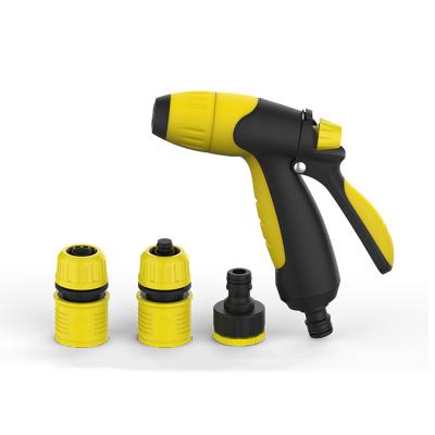 China Variable Flow Control Hot Sale Sprayer Home Gardening Use Adjustable Spray Gun Garden Hose Nozzle Set And Valve for sale