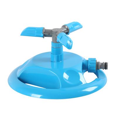 China Hot Sell Garden Outdoor Use Lawn Plastic Three Arm 360 Degree Rotating Garden Irrigation Water Sprinkler for sale