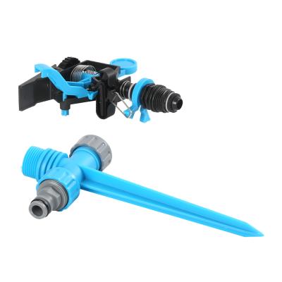 China Garden Long Working Time Irrigation Adjustable Rotary Plastic Water Hose Garden Sprinkler Head For Outdoor for sale