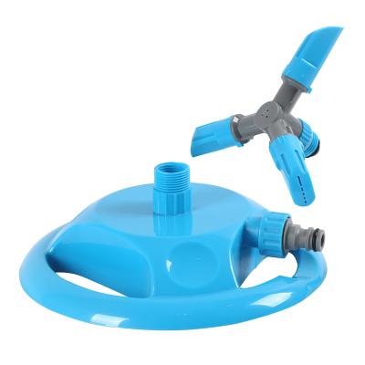 China Three Arm Garden Irrigation Plastic Rotating Water Sprinkler Popular Outdoor Lawn Garden Use 360 ​​Degrees for sale