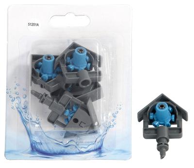 China Eco Friendly Greenhouse Use Drip Tipe Watering Adjustable Connector Fitting X4pcs 6 3/16 Function Spray Nozzle for sale