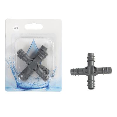 China Eco-Friendly Garden Water Saving Drip Device X2pcs Irrigation Drip Fit X-joint 1/2 for sale