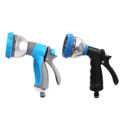 China Variable Flow Control Garden Tools 8 Functions Plastic Pressure Water Spray Lance Sprayer Hose Nozzles for sale