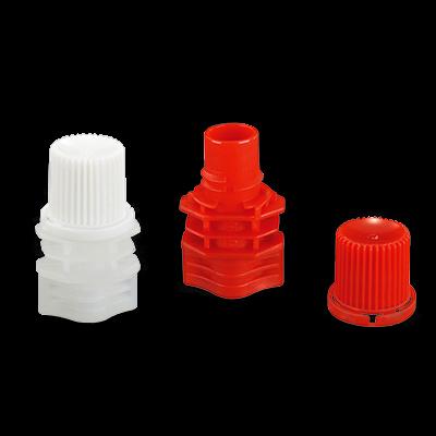 China Non Spill Juice Pouch Packaging Spout Plastic Spout Twist Cap Pouch 500ml Spout Cap Plastics Caps for sale