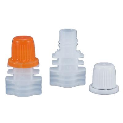 China Non Spill Spouted Pouch Cap For Juice Packaging Liquid Pouch Plastic Spout Caps for sale