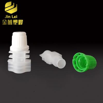 China Non Spill 8.2mm Single Double Card High Quality Plastic Spout Cap For Bag for sale