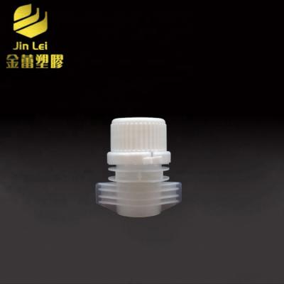 China Non Spill 20mm Single Plastic Card Slot Nozzle Cap For Doypack for sale