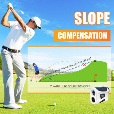 China Customized Slope Laser Golf Range Finder 600m Waterproof Range Finder 120mm*78mm*40mm for sale