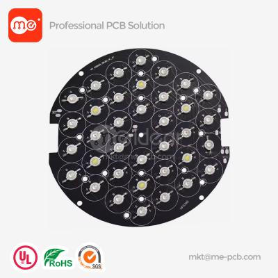 China MCPCB Aluminum Based PCB  LED Lighting PCB black soldermask Round pcb Circuit board for sale