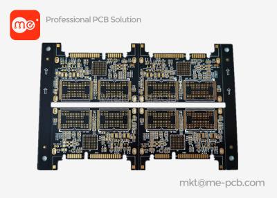 China Anpassung FR4 oem nackte Steuerplatte mit schwarzem Lötwerk PCB Montage mehrschichtige Schichten HDI Cross Blind Burying Hole Pcb zu verkaufen