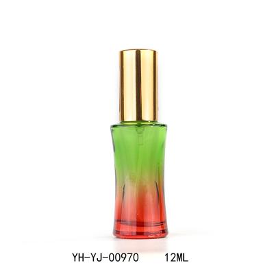 China Factory 12ml Fashion Accessories Custom Spray Pump Glass Perfume Bottles With Pump Sprayer Perfume Bottles for sale